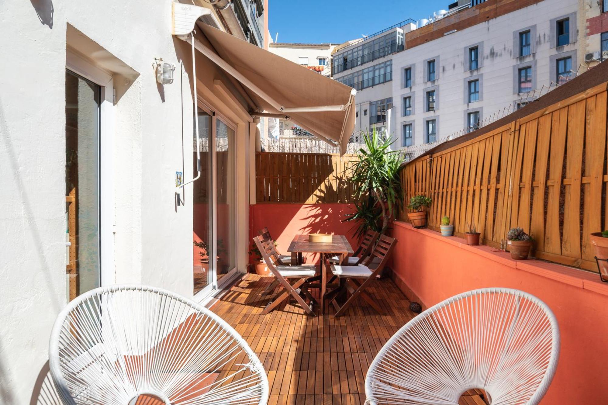Spacious & Sunny Apt With Terrace In The City Center Barcelona Exterior foto